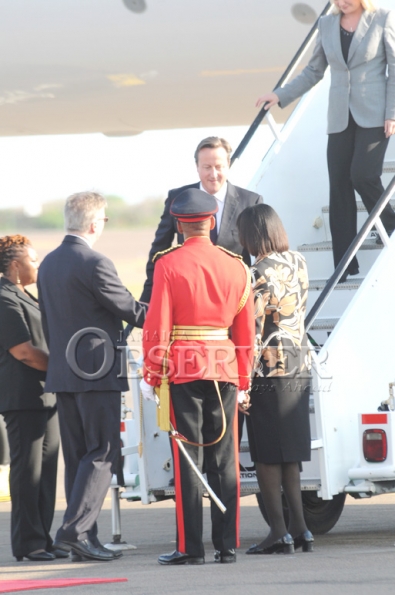 BRITISH PRIME MINISTER ARRIVAL IN JAMAICA9